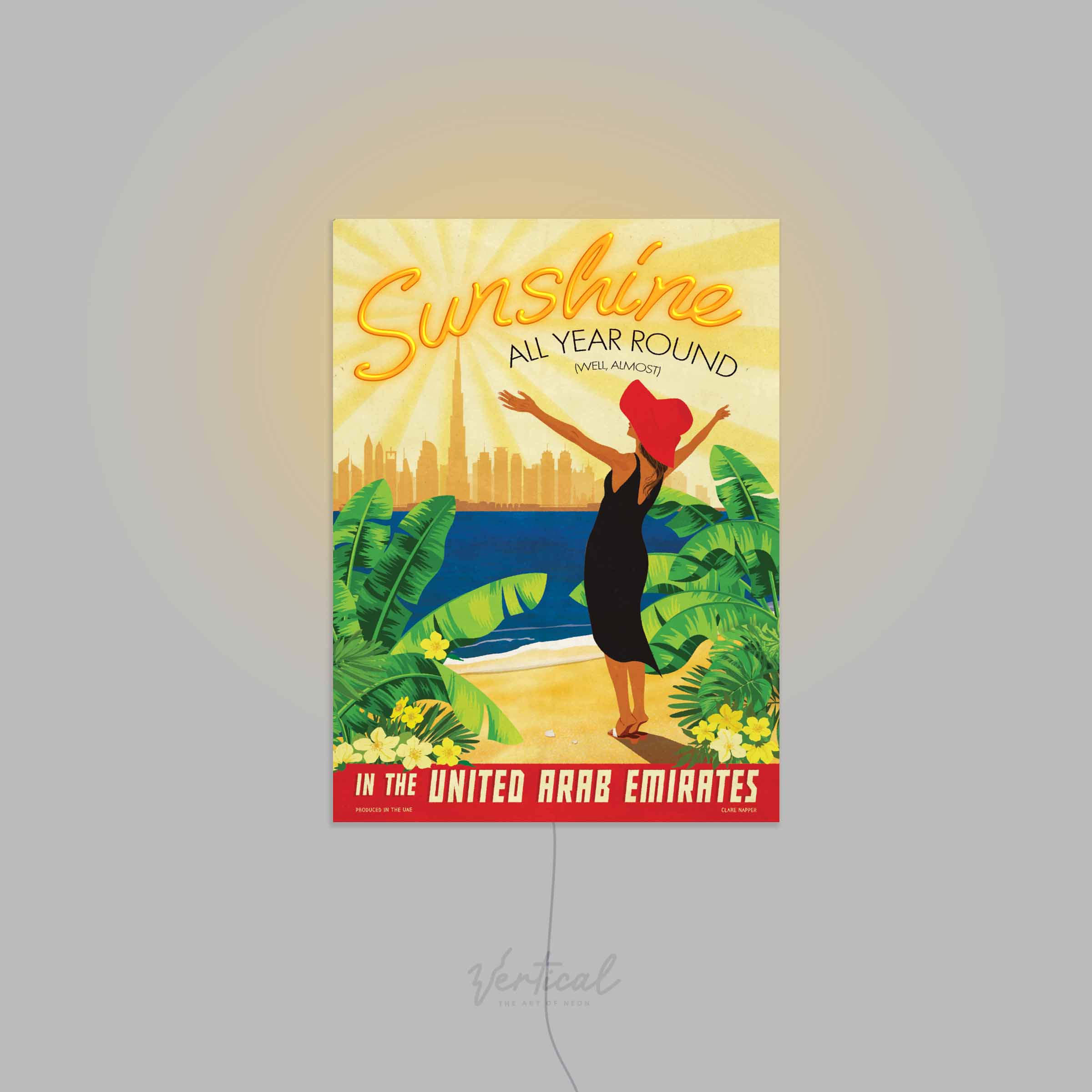 Vertical x Highlife: SUNSHINE (LED Neon Hybrid Art)