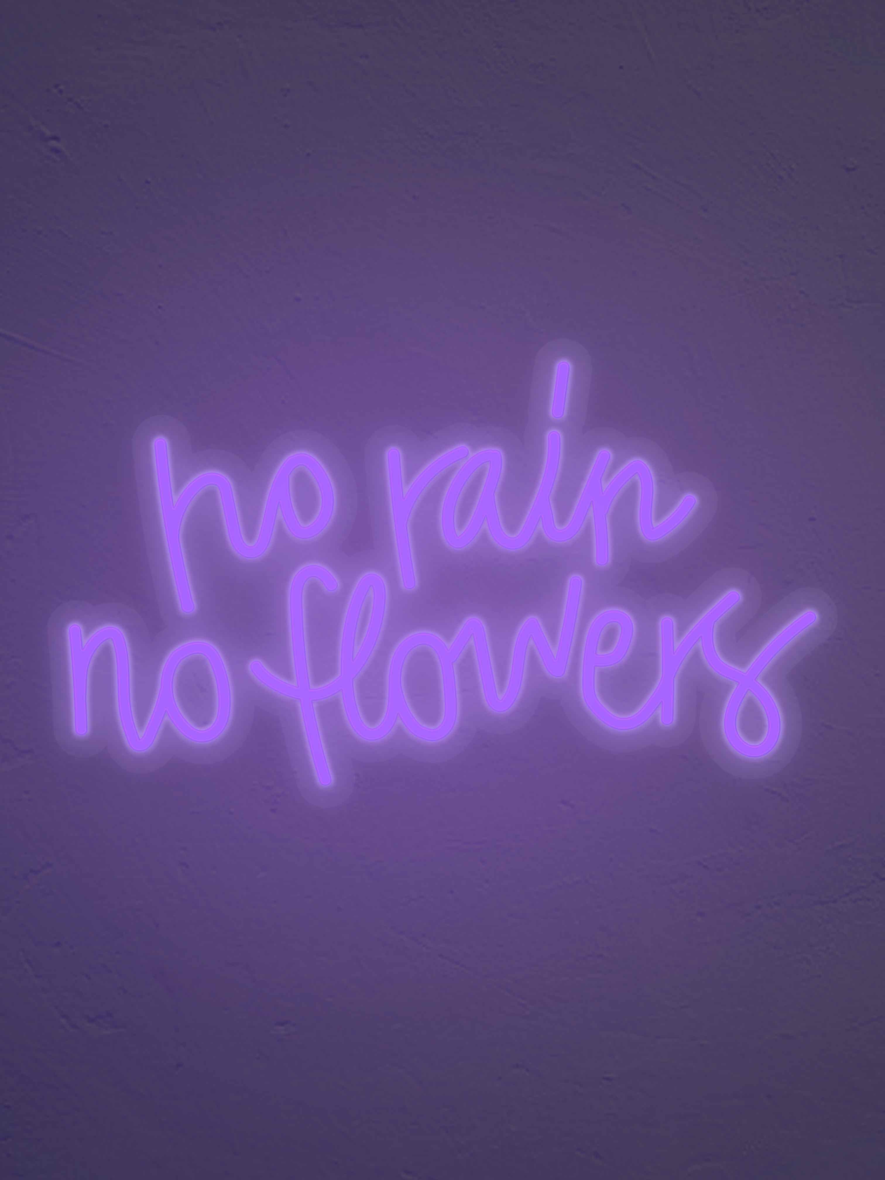 No Rain No flowers