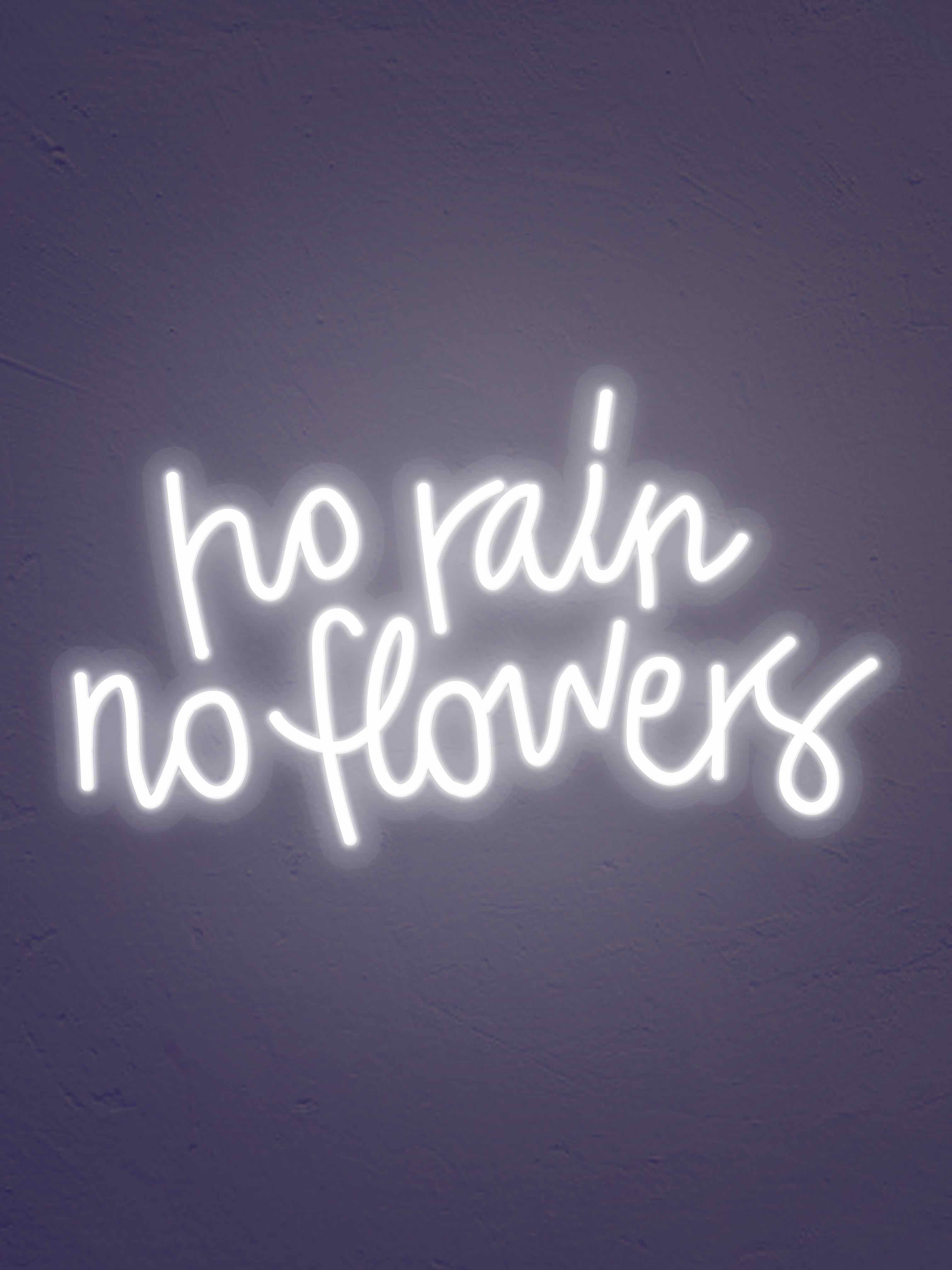 No Rain No flowers