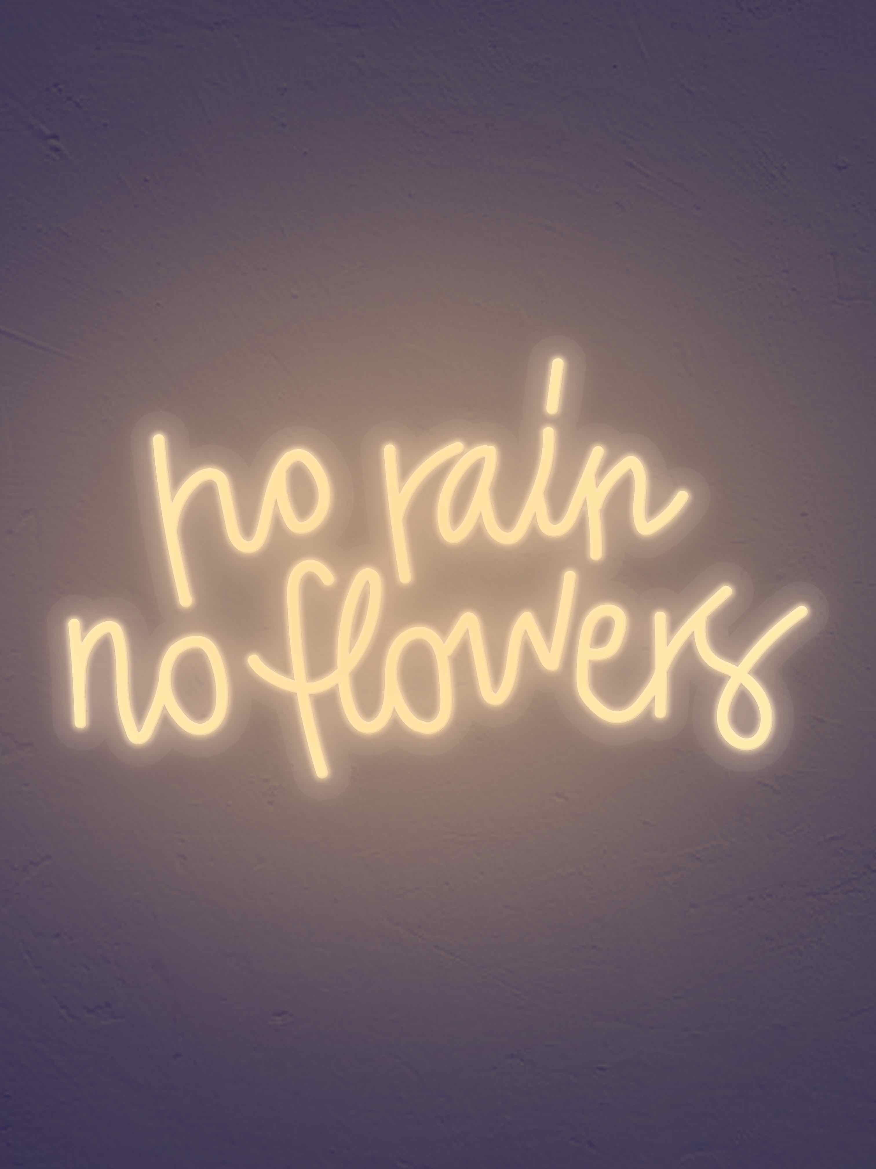 No Rain No flowers
