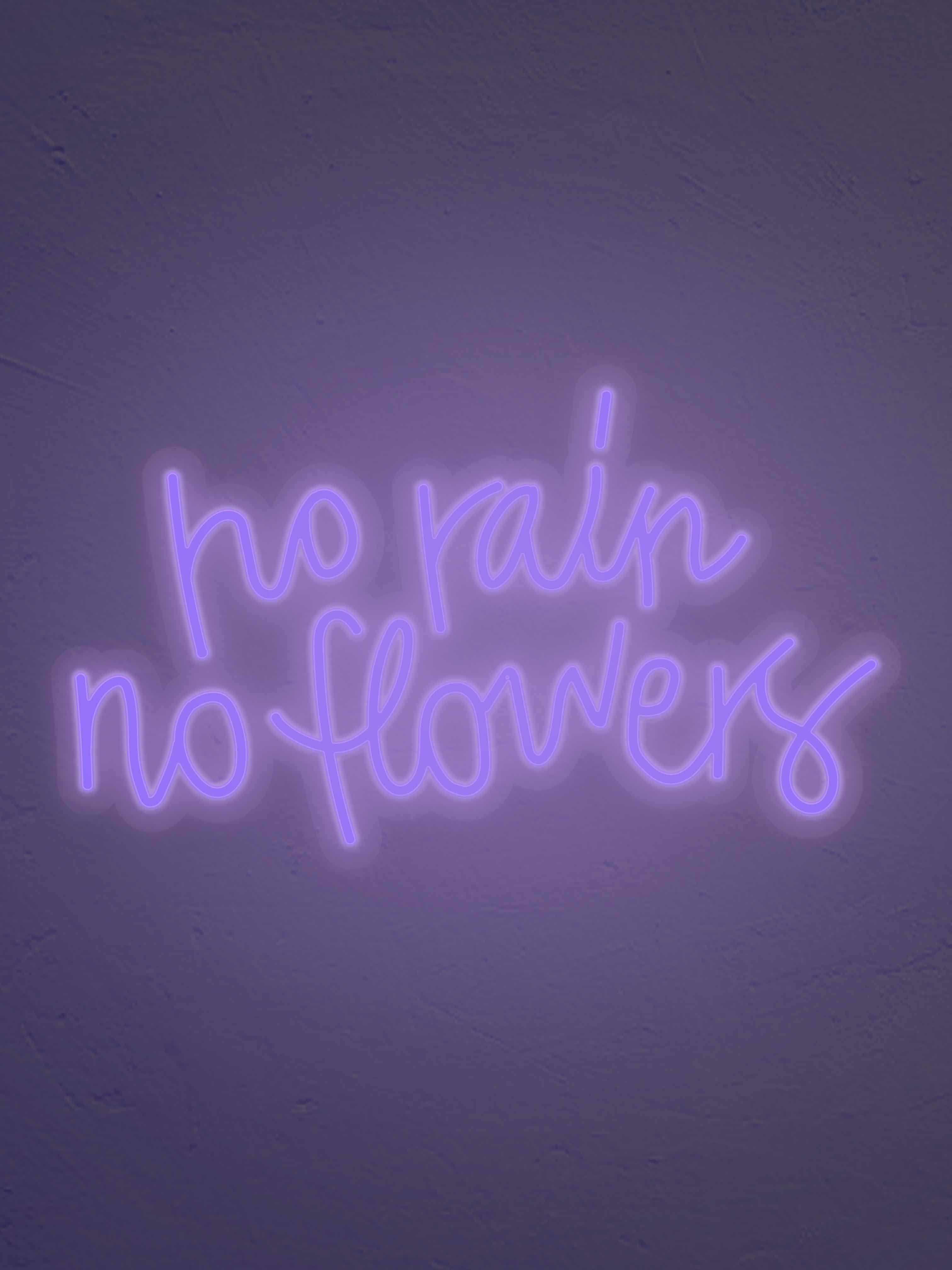 No Rain No flowers