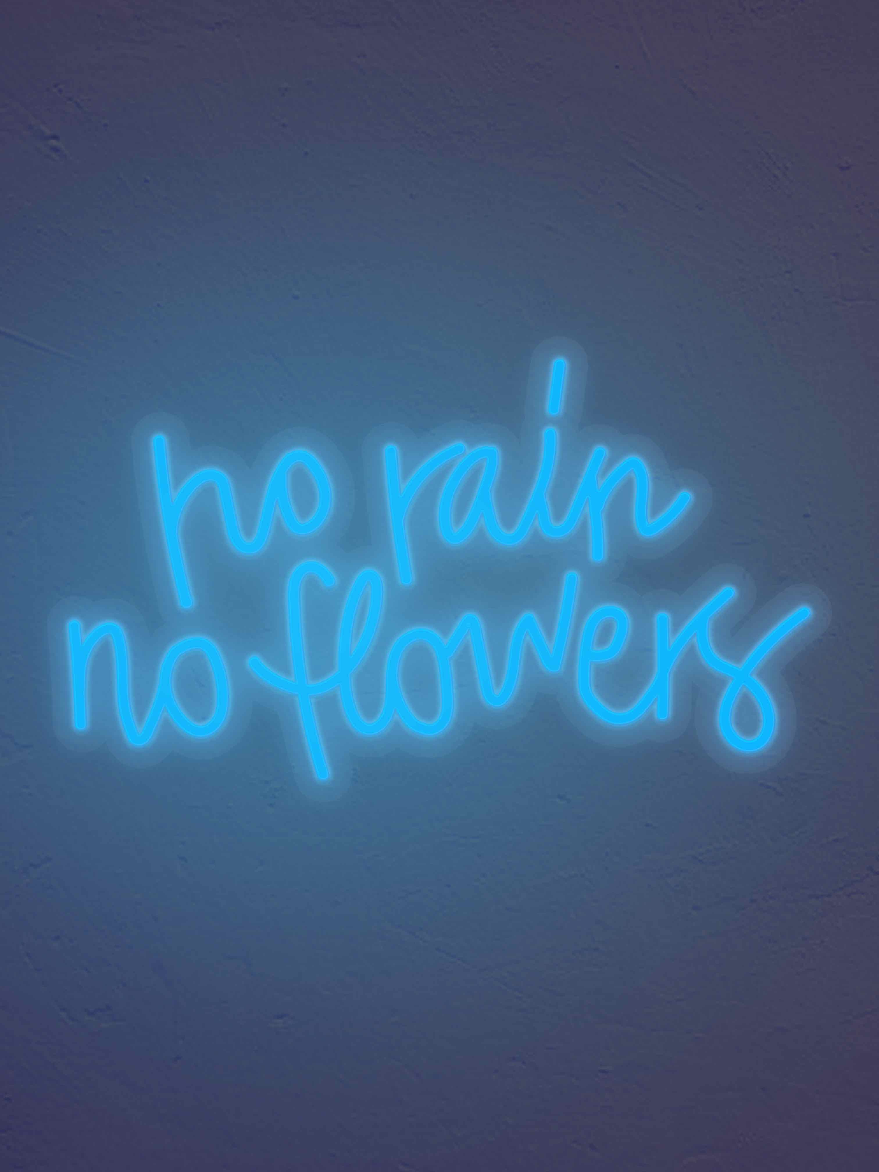 No Rain No flowers