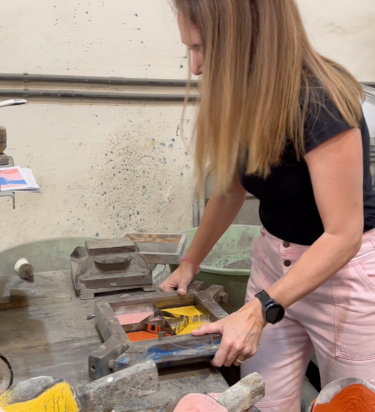 Glass Bending + Cement tile Making