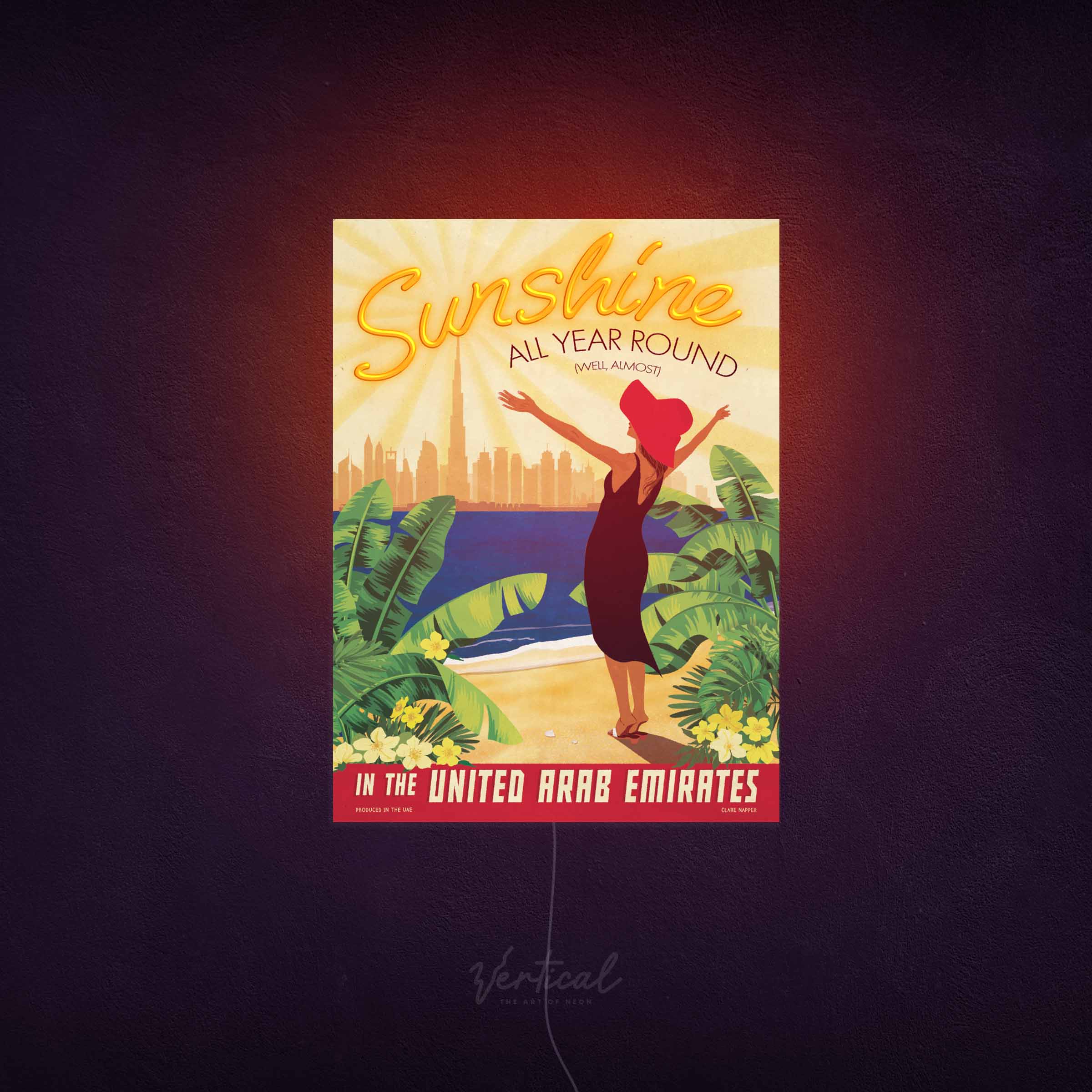 Vertical x Highlife: SUNSHINE (LED Neon Hybrid Art)