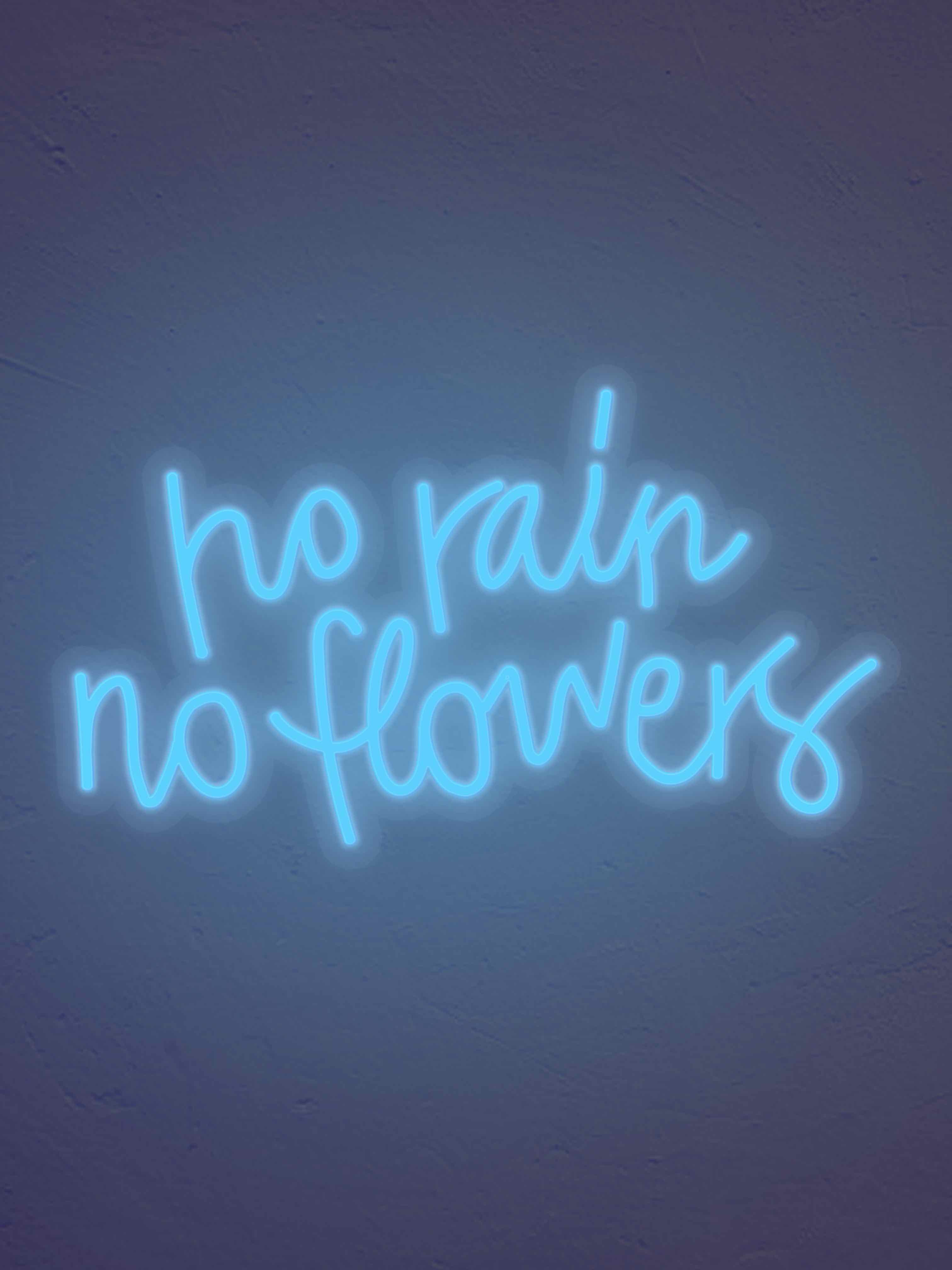 No Rain No flowers