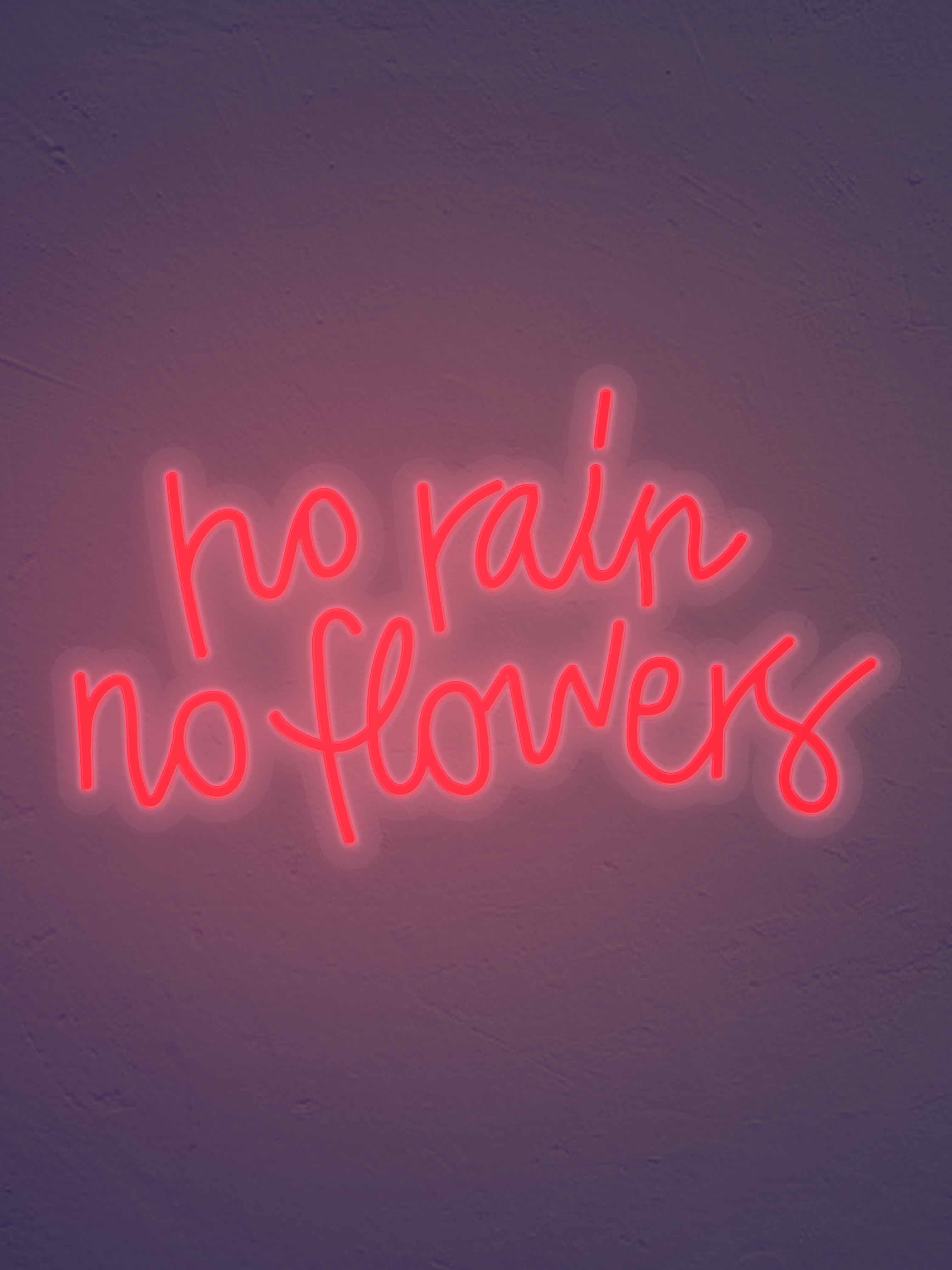 No Rain No flowers