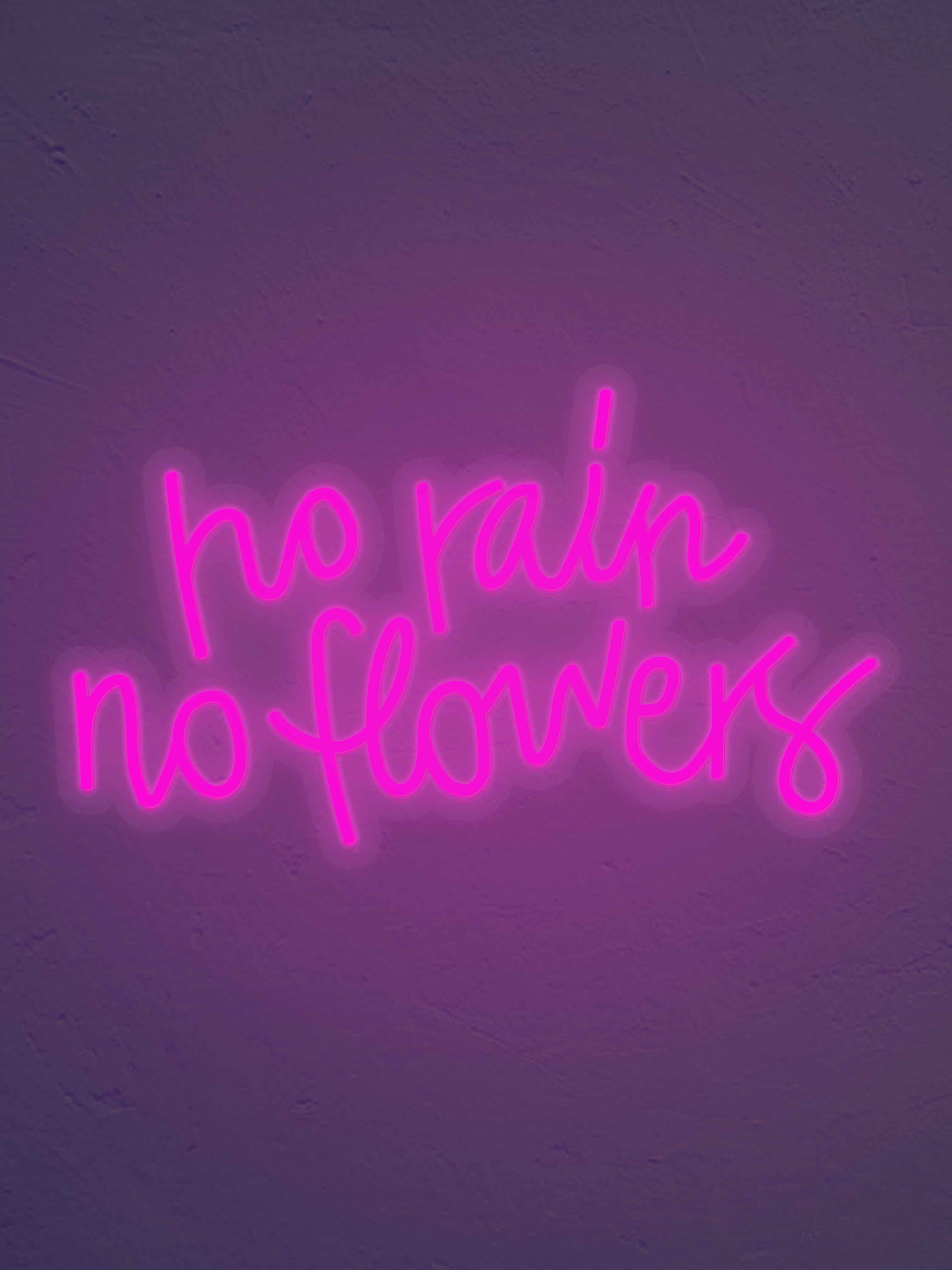 No Rain No flowers